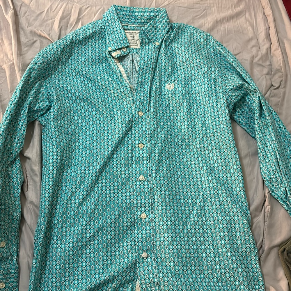 Men’s long sleeve button down, western shirt